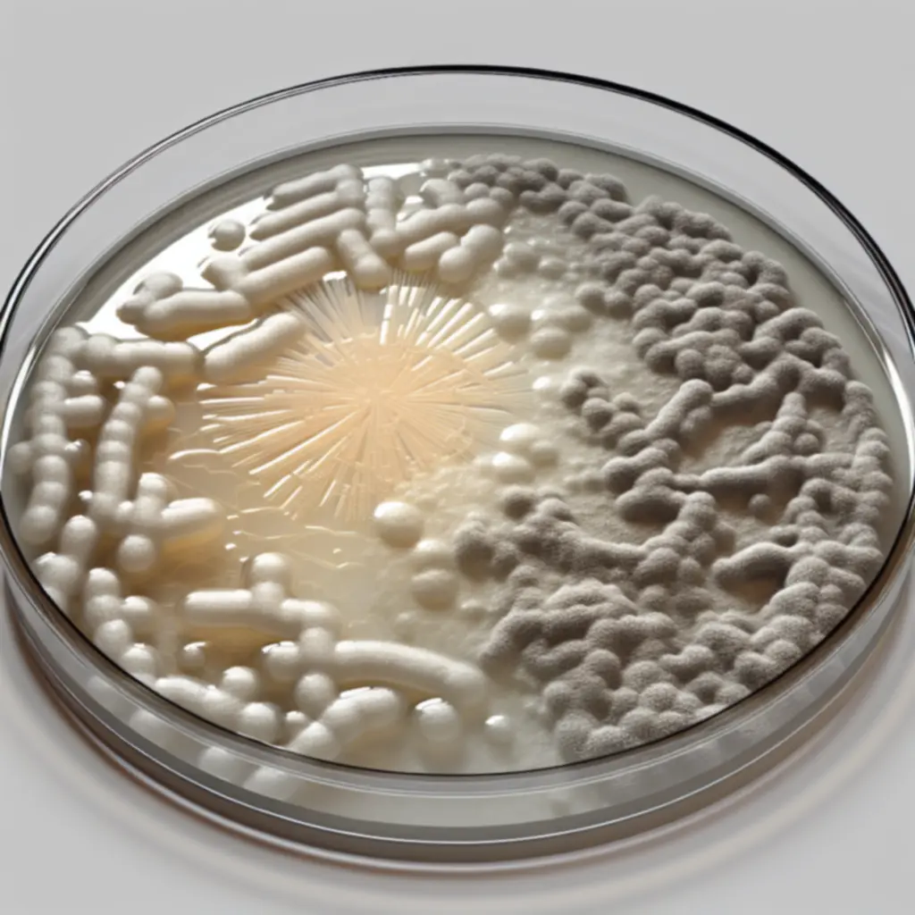 Szalka Petriego z hodowlą bakteryjną
